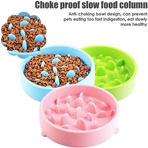 GWL Cuenco de Lenta Alimentación para Perros, Slow Eating Dog Bowl, Tazón de Antideslizante Interactivo Saludable Alimentador para Evitar el Ahogo y Comer Demasiado para Perros y Gatos (Negro)