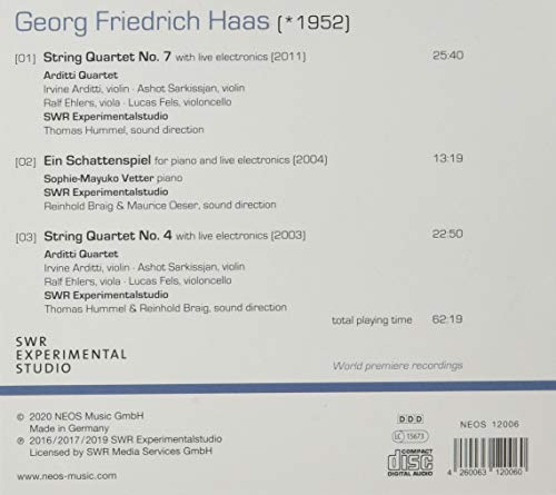 Haas: Ein Schattenspiel; String Quartets No. 4 & No. 7