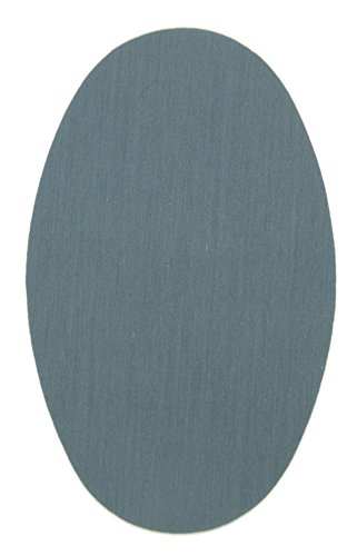 Haberdashery Online 6 Rodilleras Color Gris Medio termoadhesivas de Plancha. Coderas para Proteger tu Ropa y reparación de Pantalones, Chaquetas, Jerseys, Camisas. 16 x 10 cm. RP12