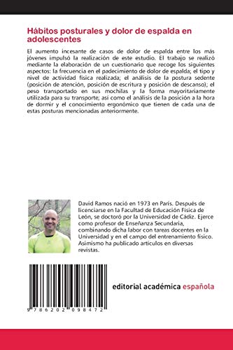 Hábitos posturales y dolor de espalda en adolescentes: Cuestionario para la valoración de conocimientos ergonómicos en adolescentes