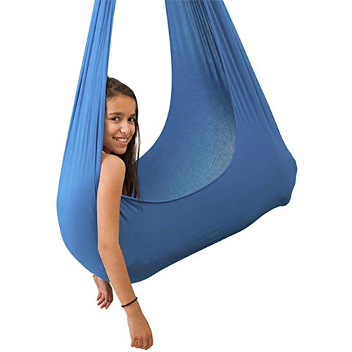 Hamaca para niños, columpio terapéutico, con necesidades especiales para niños, para yoga, integración sensorial, exterior, camping, 100 x 280 cm