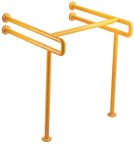 Handrails Barandillas inclinadas o verticales Lavabo de baño Apoyabrazos Lavabo personas discapacitadas Accesibilidad Pedestal Accesible Seguridad Tamaño puede ser personalizado (Color: Amarillo)