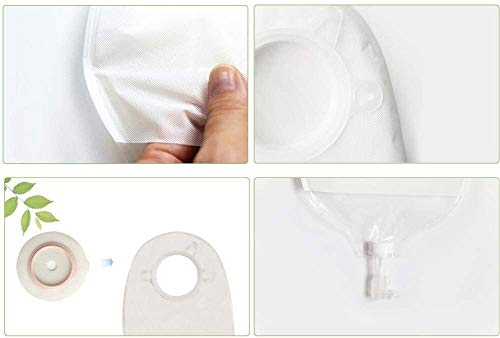 HAOKTSB Bolsa de ostomía de Dos Piezas, drenable, chasis de ostomía de Agujero de Corte de 15-45 mm, Bolsa de ileostomía de colostomía, Cinturón de Apoyo de la Hernia (Size : Chassis Bag Body)