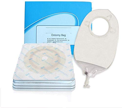 HAOKTSB Bolsa de ostomía de Dos Piezas, drenable, chasis de ostomía de Agujero de Corte de 15-45 mm, Bolsa de ileostomía de colostomía, Cinturón de Apoyo de la Hernia (Size : Chassis Bag Body)