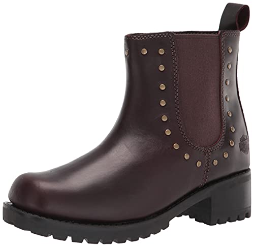 Harley-Davidson Ashby Botas de moto para mujer, Marrón, 40 EU