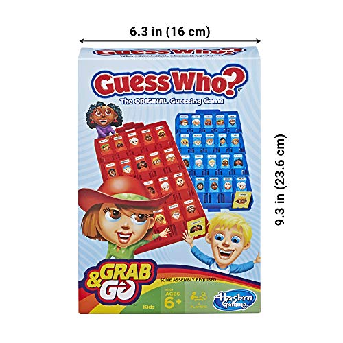 Hasbro- Guess Who Grab and Go Juego de Viaje, versión Inglesa (B1204)