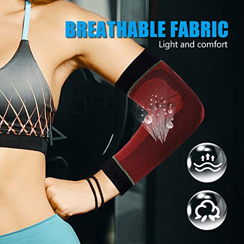 Healifty Codera – Codera de apoyo para hombres y mujeres – Soportes para brazo – Manga de compresión para brazo para artritis, tendinitis, levantamiento de pesas, codo de tenis, codo de golfistas