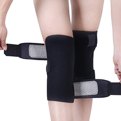 HEALLILY Rodilleras Magnéticas de 2 Pares Invierno Autocalentamiento Rodillera Protector de Soporte de Rodilla para Mayores