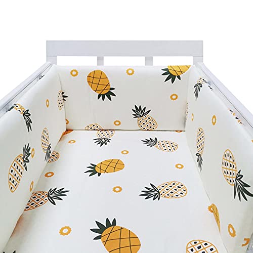 Hemisgin Protector De Cuna, V Alla De Cuna De Bebé De Una Pieza,Protección De Cama De Algodón, Parachoques De Barandilla, Material De Algodón Suave Y Agradable para La Piel,Adecuado para Gifts