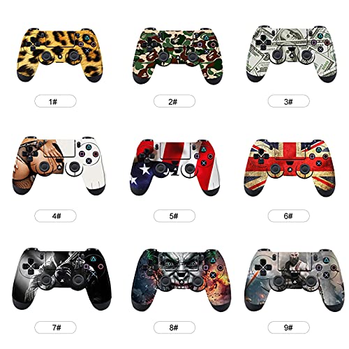 HGDQ Skins Controller 1 PC Casos del Controlador de la Piel Cubierta Protectora del Juego para PS4 9 Cubierta de Piel de Diferentes Tipos para Playstation 4 Controler (Color : 6)