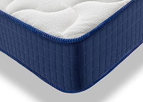 HOGAR24 ES Cama Completa - Colchón Viscoelástico Viscorelax + Base Tapizada 3D Color Negro + 6 Patas de 26cm + Almohada de Fibra, 150x190 cm