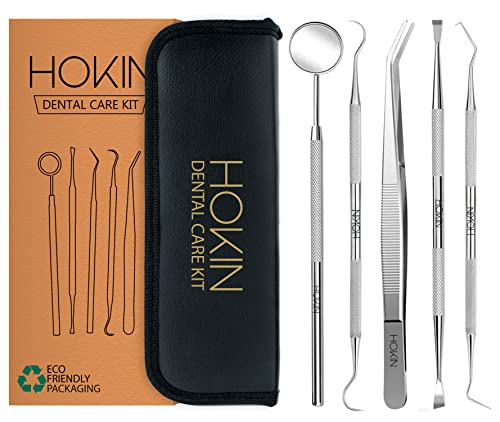 HOKIN Limpieza Dental 4 Piezas de Acero Inoxidable Blanqueamiento Dental Para Hombres, Mujeres, Niños y Mascota (5)