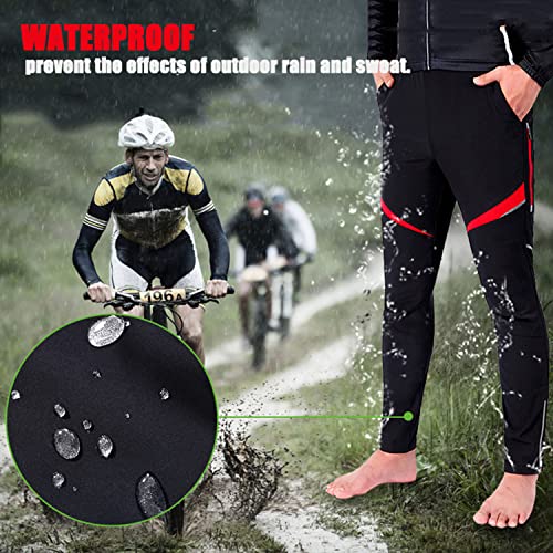 Hombre Mujere Ciclismo Pantalones De Ciclismo Inviernopoliéster Bicicleta Pantalones Pantalones/Sobrepantalón Pantalones Cortos Ropa Interior Resistente,Verde,XXL