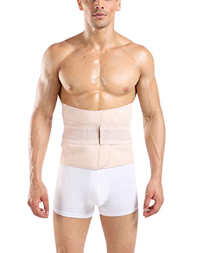 Hombre Slim Cinturón Lumbar Corsé para Sudaracion Excesiva Adelgazar Rápido Desnudo 3XL