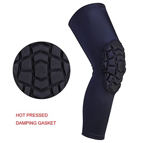 Hombres Mujeres Deportes Soporte para la rodilla Mangas de compresión transpirables Dolor en las articulaciones Alivio de la artritis Correr Fitness Soporte elástico para envolver - Negro L