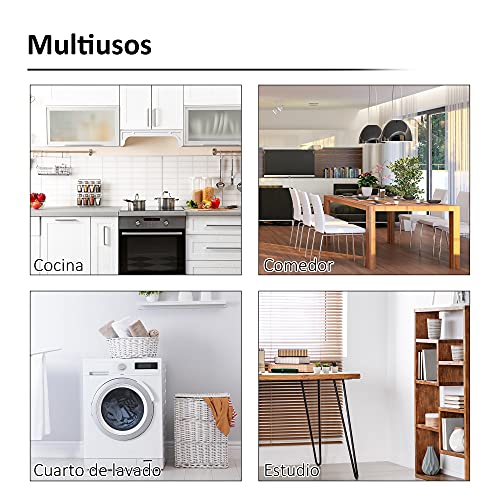 HOMCOM Mesa Plegable de Pared Mesita Auxiliar Abatible Colgante 60x40x20 cm Portátil para Cocina Comedor Dormitorio Natural