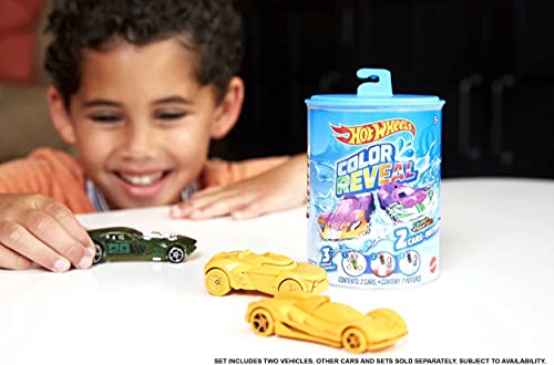 Hot Wheels Color Reveal, coche de juguete que cambia de color con el agua, modelo surtido (Mattel GYP13)