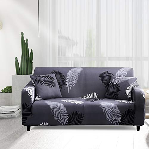 HOTNIU Funda Sofa 3 Plazas Fundas de Sofa Elasticas Fundas para Sofá Ajustables Estampada Cubre Sofa con 1 Funda de Cojín, Tres Plazas, Pattern #Hyy