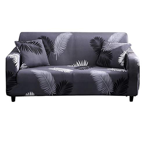 HOTNIU Funda Sofa 3 Plazas Fundas de Sofa Elasticas Fundas para Sofá Ajustables Estampada Cubre Sofa con 1 Funda de Cojín, Tres Plazas, Pattern #Hyy