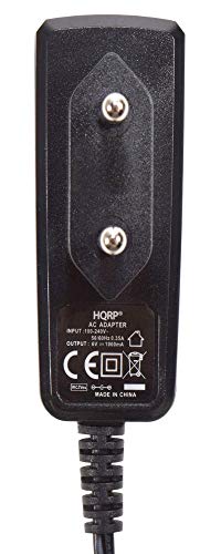 HQRP Adaptador de CA para Omron M3 IT, HEM-7131U-E, M6 AC, HEM-7322-E Tensiómetro electrónico