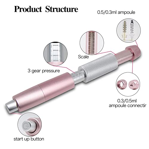 HRTX Pluma De Inyección De Dispositivo De Belleza, Sin Aguja De Atomización Sin Arrugas De Equipo De Belleza Arrugas Antienvejecimiento