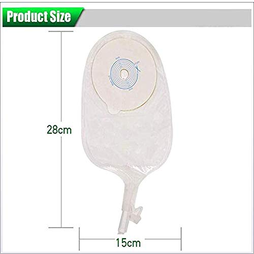 HSDCK 10pcs urostomía Bolsas, la válvula de Cierre Anti reflujo diseño de Drenaje Bolsa de ostomía Y 1 Pc urinaria Bolsa Colector Bolsa 15-45Mm