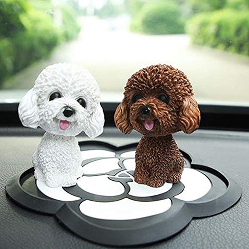 HUAI Asiente con la Cabeza de Perro del Dogo francés Sacudir la Cabeza Juguetes Lindo Bobble Head de Dibujos Animados del Perrito de Las muñecas de Coches Auto Adornos Precioso salpicadero decoración