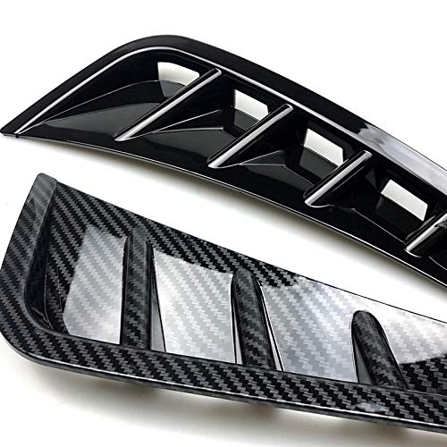 HYSJLS La Ingesta Parachoques Delantero del Coche Spoiler flanco del Viento del Aire del Cuchillo por un Mercedes-Benz Clase C W205 C180L C260L 2019 2020 Delantero Deflector (Color : Black)