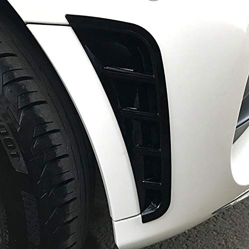 HYSJLS La Ingesta Parachoques Delantero del Coche Spoiler flanco del Viento del Aire del Cuchillo por un Mercedes-Benz Clase C W205 C180L C260L 2019 2020 Delantero Deflector (Color : Black)