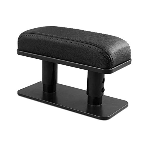 ihreesy Codo Izquierdo Cojín Apoyabrazos Coche Soporte para Codo Reposabrazos Universal Car Left Interior Apoyabrazos Pad Mano Izquierda Codo Soporte Cojín,Negro