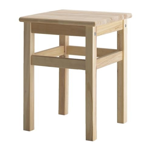 Ikea Taburete, Madera, Marrón, 62x34x5 cm