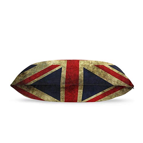 iksrgfvb Fundas de Almohada 16X24 Pulgadas Vintage Bandera Inglesa Fundas de Almohada Sofá Coche Funda de cojín Decorativo para el hogar 40X60CM