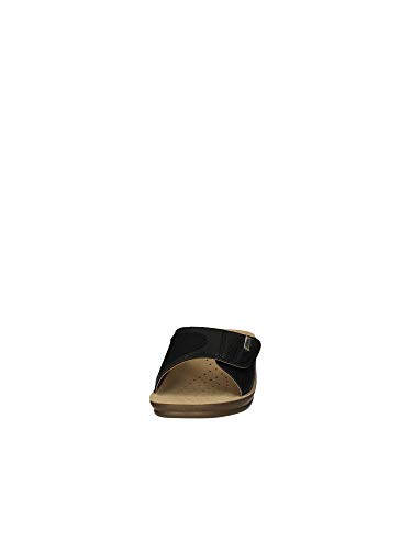 inblu Valeria - Chanclas sanitarias para mujer con tira ajustable y inserto de licra para problemas de hallux Valgo modelo VR-58 negro Negro Size: 36 EU