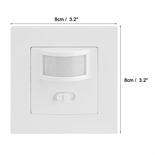 Interruptor Luz con Sensor Interruptor Control Movimiento Sensor de Movimiento Detector Interruptor Ac 110v-240v Pir Sensor Infrarrojo Pasivo Universal Ocupación Inteligente Control de Iluminación