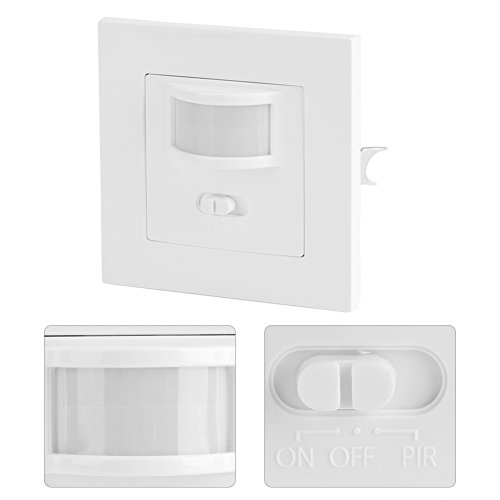 Interruptor Luz con Sensor Interruptor Control Movimiento Sensor de Movimiento Detector Interruptor Ac 110v-240v Pir Sensor Infrarrojo Pasivo Universal Ocupación Inteligente Control de Iluminación