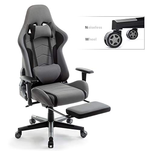 IntimaTe WM Heart Silla Gaming, Oficina Silla Computadora,Silla Gamer con Reposapiés, Silla Reclinable con Alto Respaldo,PC Silla