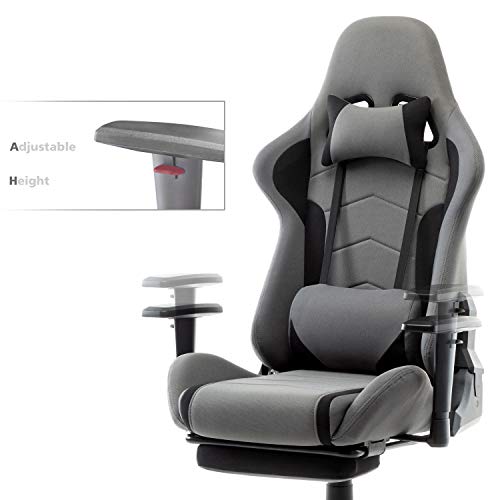 IntimaTe WM Heart Silla Gaming, Oficina Silla Computadora,Silla Gamer con Reposapiés, Silla Reclinable con Alto Respaldo,PC Silla