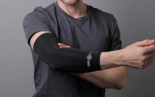 Ionocore Mangas de Compresion Brazos - Mangas para el Antebrazo Unisex Proteccion de Brazo, Articulaciones, Alivio y Recuperación del Dolor, Ideal para el Codo de Tenista. X-Grande 14.5"-16"