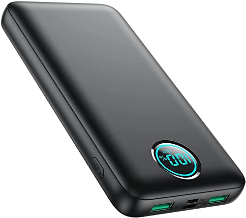 iPosible Batería Externa 30800mAh 25W PD + QC 4.0 Power Bank Carga Rapida USB C Bateria Portatil Movil Pantalla LCD y 3 Outputs para iPhone 12 Pro/12 Pro MAX, iPad, Mac, Samsung, Huawei