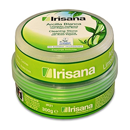 Irisana 72.IR21 - Arcilla ecologica para limpieza, color blanco