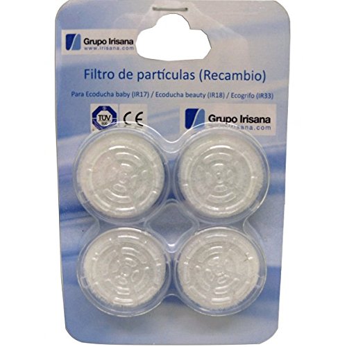 Irisana Filtros Ecogrifo 4Filtros, Cerámica, Blanco, 4 Unidad (Paquete de 1), 4