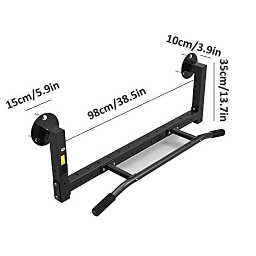 Ivan Tech Tire hacia Arriba Diseño De Seis Orificios Barra De Dominadas Montada En La Pared Soporte De Fitness para Gimnasio De Entrenamiento En Casa con (Size : 98x35x15cm)