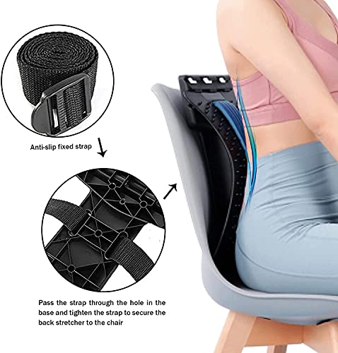 JADE KIT Back Stretcher, Multi-Nivel Dispositivo de Alivio del Dolor Lumbar, Masajeador de Espalda para Hernia de Disco, Ciática, Escoliosis, Soporte de Camilla Lumbar y Superior