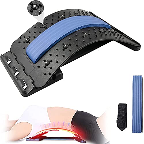 JADE KIT Back Stretcher, Multi-Nivel Dispositivo de Alivio del Dolor Lumbar, Masajeador de Espalda para Hernia de Disco, Ciática, Escoliosis, Soporte de Camilla Lumbar y Superior