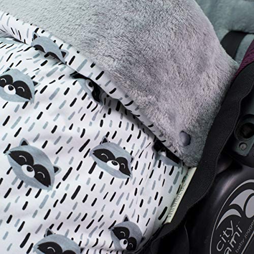 JANABEBE Saco para Baby Jogger City Mini Joolz (RACCOON, POLAR)