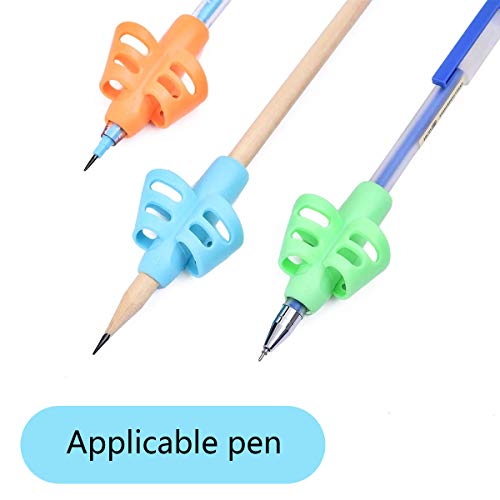 Jinlaili Agarre de Lápiz, 8 Pz Agarre para Escritura para Niños, Empuñadura de Lápiz Ergonómico, Escritura Ayuda Niños, Agarre Postura Corrección Herramienta