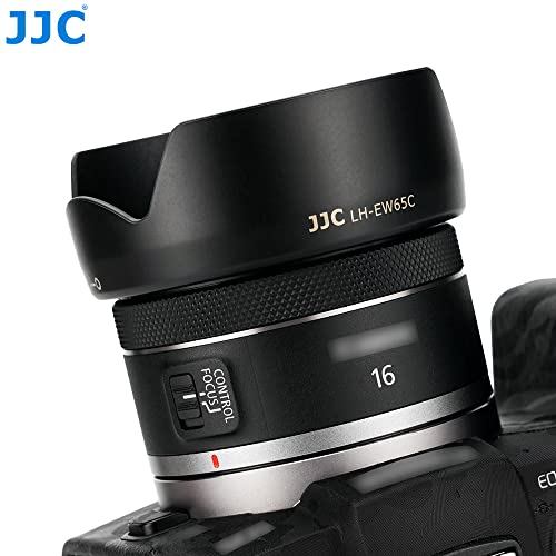 JJC Campana para lente de cámara de bayoneta para Canon RF 16mm F2.8 STM, capucha reversible para lente – Reduce la llamarada de la lente – Previene la reflexión – Protege la lente