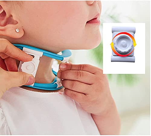 jjff Collar De Cuello para Niños, Cuello con Marco De Tracción Cervical, Soporte Ajustable para El Cuello para Dormir, Soporte para Lesiones, Cuidado Integral del Cuello.