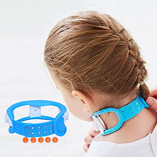 jjff Collar De Cuello para Niños, Cuello con Marco De Tracción Cervical, Soporte Ajustable para El Cuello para Dormir, Soporte para Lesiones, Cuidado Integral del Cuello.