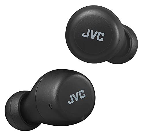 JVC Gumy Mini True Wireless Earbuds [Amazon Exclusive Edition] Auriculares Inalámbricos, Bluetooth 5.1, ResistenciaAgua (IPX4), Gran Duración de la Batería (hasta 15 Horas) - HA-Z55T-B (Negro)